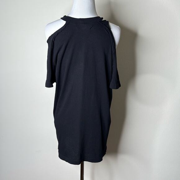 TRE by Natalie Ratabesi Black Cold Shoulder Tee - Picture 7 of 8